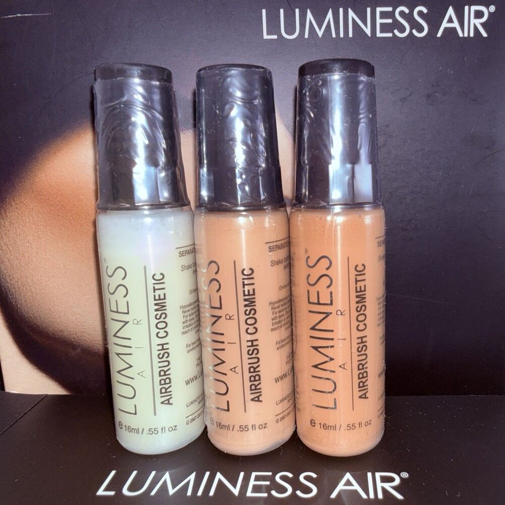 Luminess Airbrush Ultra Foundation Shade Series 2 3 & Moisturizer M1 New Sealed - Picture 2 of 3